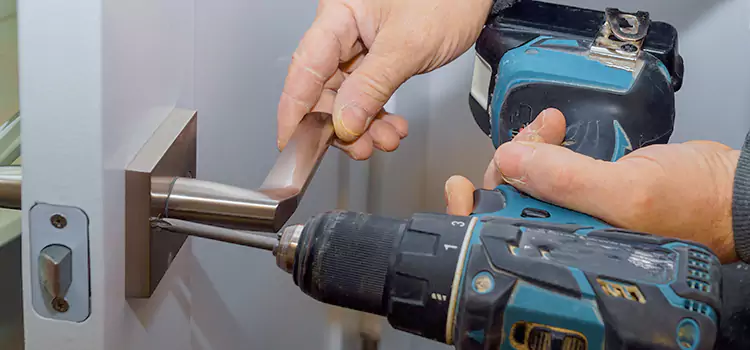Security Door Lock Installation Keystone